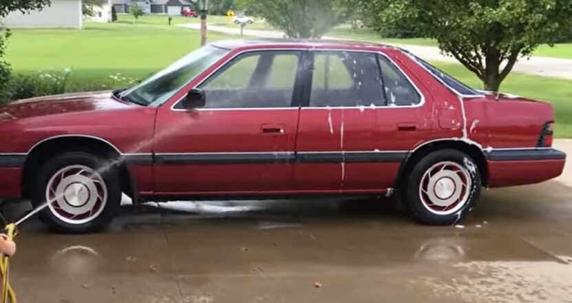 washing car